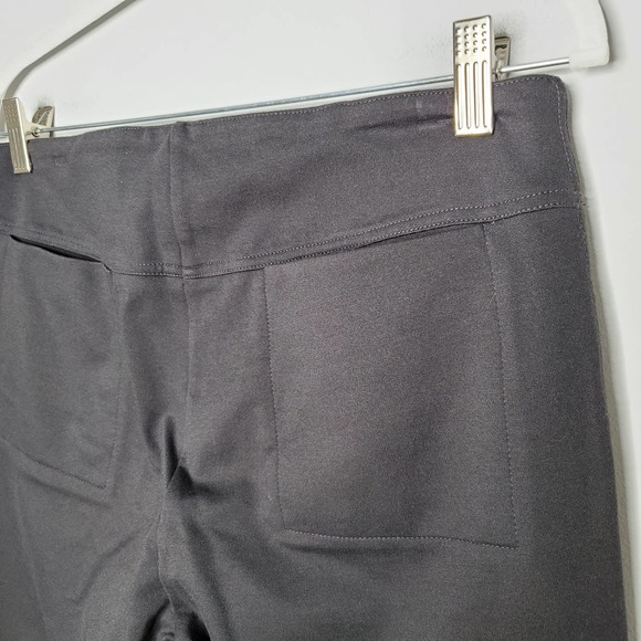 EILEEN FISHER Dark Charcoal Grey Stretch Straight Leg Pants Sz Small S - Picture 7 of 8